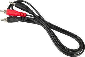 Adapter AV Blow 3795# Przyłącze wtyk 3,5st-2xwtyk rca  1,5m zawieszka 1