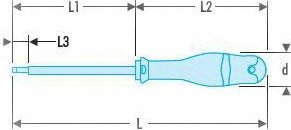Facom WKRETAK PROTWIST A5.5X125VE 1000V  FACOM 2