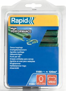 Rapid Coupling staples VR22, 1100 pcs. green 1