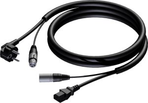 Kabel Procab PROCAB CAB402/20 Schuko męskie & XLR żeńskie - euro power żeńskie & XLR męskie - 3 x 2,5 mm? 20 m 1