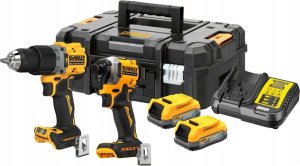 Zestaw elektronarzędzi Dewalt 18v xr dcd800 dcf850 2x1.7ah powerstack 1