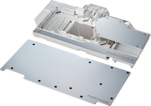Phanteks PHANTEKS RTX 3090Ti GPU Water Block MSI, D-RGB - Backplate, chrome 1