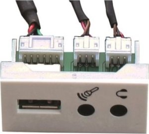 Adapter USB FULL F22 USB2.0+2x Mini Jack 1