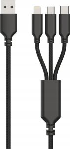 Ładowarka 2GO 2GO Ladegerät 15W inkl. Kabel 1xUSB-A 1xMicroUSB 1xLightn sw 6