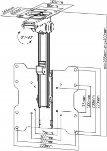 Schwaiger Schwaiger DEH 17"-37" schwarz max.20KG KLAPPBAR 9