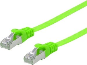 Equip Kabel połączeniowy Cat6A U/FTP 2xRJ45 3.00m zielony płaski LSZH 3