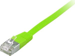 Equip Kabel połączeniowy Cat6A U/FTP 2xRJ45 3.00m zielony płaski LSZH 4