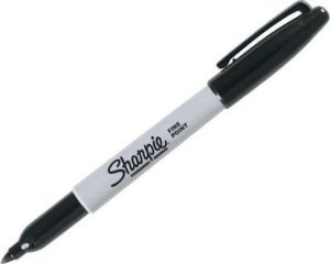 Sharpie Sharpie Permanentmarker Fein Rundspitze F 0,9mm schwarz 1er Blister 1