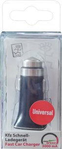 Ładowarka 2GO 2GO USB KFZ-Schnell-Ladegerät 3100mA USB-A QC 3.0 schwarz 2