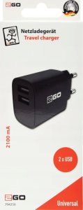 Ładowarka 2GO 2GO Ladegerät 10W 2-Port 2x USB-A   schwarz 3