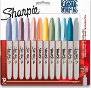 Sharpie Sharpie Permanentmarker Rundspitze F 0,9mm Edelsteinfar.12er Blister 11