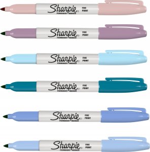 Sharpie Sharpie Permanentmarker Rundspitze F 0,9mm Edelsteinfar.12er Blister 12