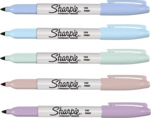 Sharpie Sharpie Permanentmarker Rundspitze F 0,9mm Edelsteinfar.12er Blister 5