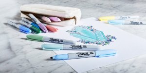 Sharpie Sharpie Permanentmarker Rundspitze F 0,9mm Edelsteinfar.12er Blister 10