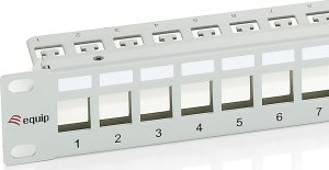 Equip Equip Patchpanel 24x Cat6  19" FTP 1HE Keystone Montage   gr 2