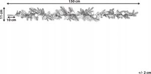 Dekoracja świąteczna Beliani girlanda 4