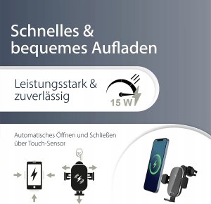 Ładowarka MediaRange MediaRange KFZ-Schnellladest. 15W f. Lüftungss. m. Haltekl 6