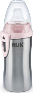 NUK NUK Trinkflasche Active Cup Edelstahl 215ml pink 1