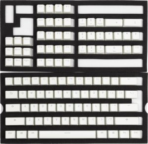Ducky Ducky Pudding PBT Double-Shot Keycap Set, weiß - ANSI Layout (US) 1