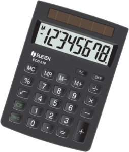 Kalkulator Eleven Eleven kalkulator kieszonkowy ECC-210 8-cyfrowy wyświetlacz 2