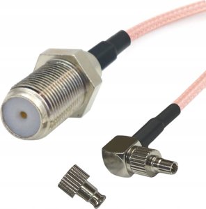 Kabel RF Connectors Pigtail CRC9 TS9 / F gniazdo TWIX 15cm RG316 1