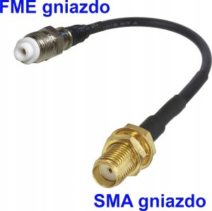 RF Connectors Pigtail FME gniazdo / SMA gniazdo 20cm 1