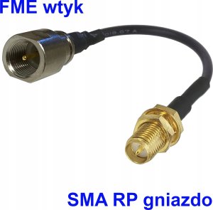 RF Connectors Pigtail FME wtyk / SMA-RP gniazdo RG174 20 cm 1