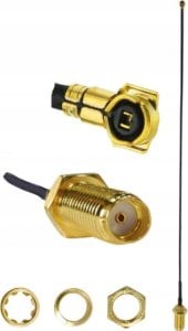 Kabel RF Connectors Pigtail MHF4 IPX IPEX - SMA gniazdo 0,81mm 25cm 1