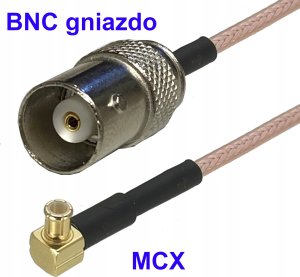 RF Connectors Pigtail MCX - BNC gniazdo RG316 20cm 1