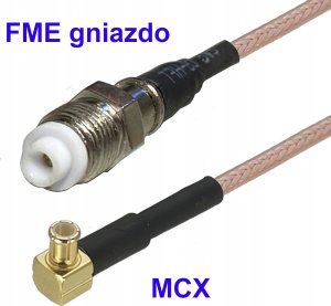 RF Connectors Pigtail MCX - FME gniazdo RG316 20cm 1