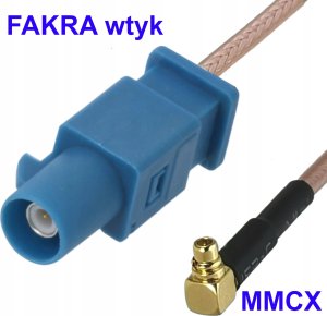 RF Connectors Pigtail MMCX - FAKRA wtyk RG316 20cm 1