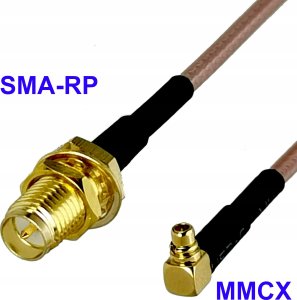 RF Connectors Pigtail MMCX - SMA-RP gniazdo RG316 20cm 1