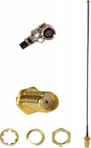 Kabel RF Connectors Pigtail uFL IPEX IPX - SMA gniazdo 1,13mm 70cm 1