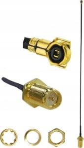 Kabel RF Connectors Pigtail uFL IPEX IPX - SMA-RP gniazdo 1,13mm 90cm 1