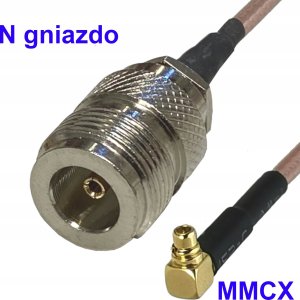 RF Connectors Pigtail MMCX - N gniazdo RG316 20cm 1