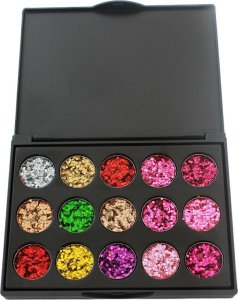 ATL AG861 Paleta cieni 15 kol. brokat 2