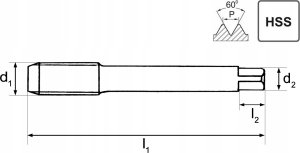ARTPOL GWINTOWNIK M    8x1,00mm /1szt. 3
