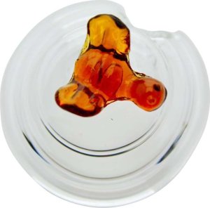 Triton Szklany słoik do miodu Pojemnik z łyżeczką MIÓD 3