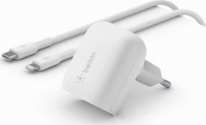 Ładowarka Belkin Belkin BOOST Charge 20W PD+PPD USB-C/Lig.1m wh  WCA006vf1MWH-B5 1