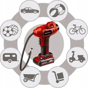 Kompresor samochodowy Einhell Einhell Cordless Air Pump CE-AP 18 Li-Solo, 18V (red/black, without battery and charger) 9