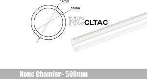 BitsPower Bitspower Crystal Link Tube 14/12mm - 500mm, transparent 2