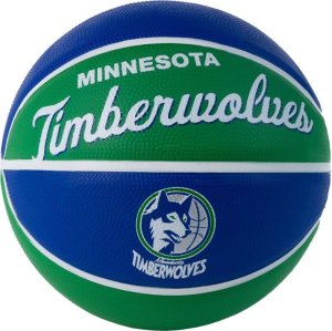 Wilson Wilson Team Retro Minnesota Timberwolves Mini Ball WTB3200XBMIN Niebieskie 3 1