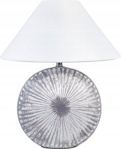 Lampa stołowa Beliani Lampa stołowa ceramiczna klosz stożek szara YUNA Lumarko! 1