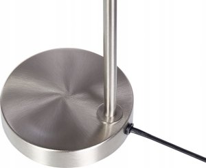 Lampa stołowa Beliani Lampa stołowa metalowa srebrna RAMIS 4