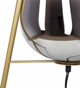 Lampa stołowa Beliani Lampa stołowa metalowa złota MENA 4