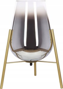 Lampa stołowa Beliani Lampa stołowa metalowa złota MENA 7