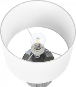 Beliani Lampa stołowa ceramiczna szara ESPERANCE 3