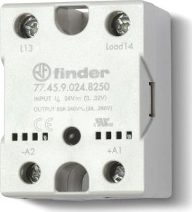 Finder Przekaźnik SSR 40A, załączanie w zerze, 240V AC, ster. 24V DC 77.45.9.024.8250 1