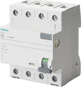 Siemens Wyłącznik różnicowoprądowy 4P 40A 30mA 400V 10KA typ F 5SV3344-3 1