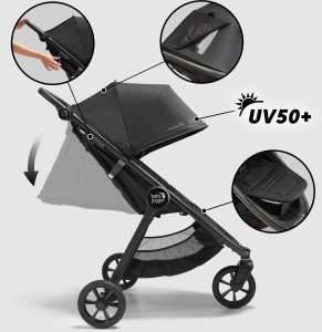 Wózek BABY JOGGER City Mini GT2 - wózek trójkołowy spacerowy, biegowy do 22 kg| Opulent Black 3